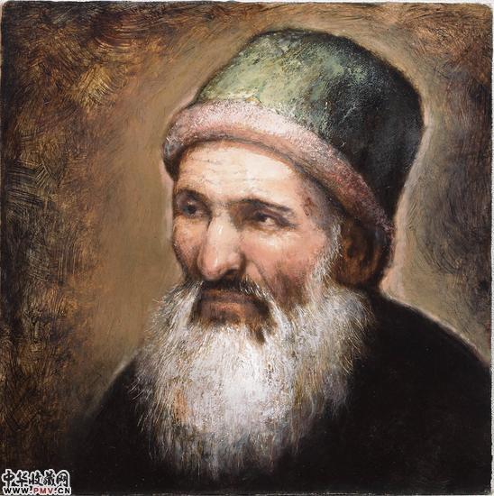 《艾赛特》布面油画35X35cm 2013年