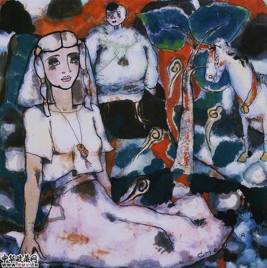 4,陈雅丹7,遥远的记忆68x68cm,1995