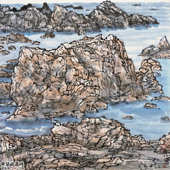 李小可 《烟台养马岛》 2005年 38×39cm 