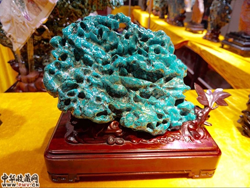 在博览会上提前亮相的奇石奇石展品