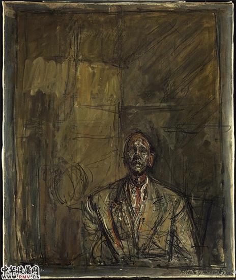 贾科梅蒂，讓·熱內(nèi)肖像，1954-1955