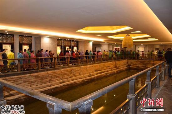 图为唐宋时期莲花池遗址。湖北