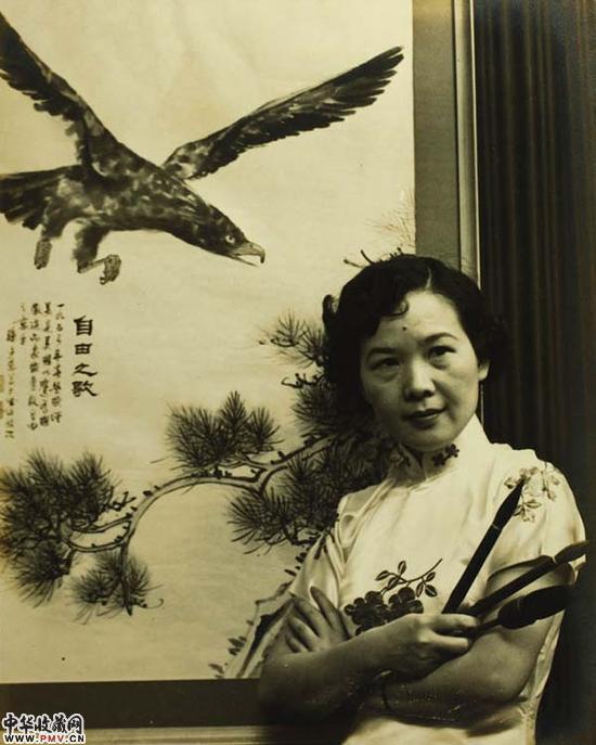 孙多慈创作的收藏《自由之歌》，此作后赠予美国总统艾森豪威尔。资讯