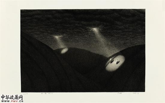 芦鹏《印.像 no.2》石版 35x24cm 2015