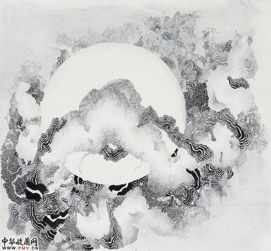 《泰一Ⅺ》宣紙 丙烯 97.5×90.5cm 2014