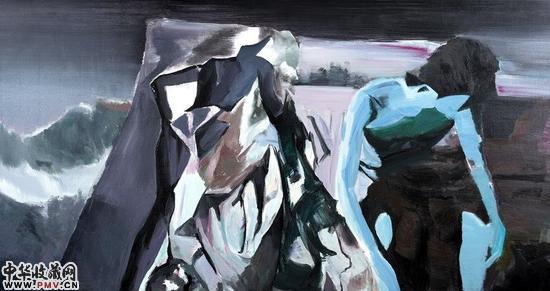 《惑然》，180x96cm，布面丙烯，2014