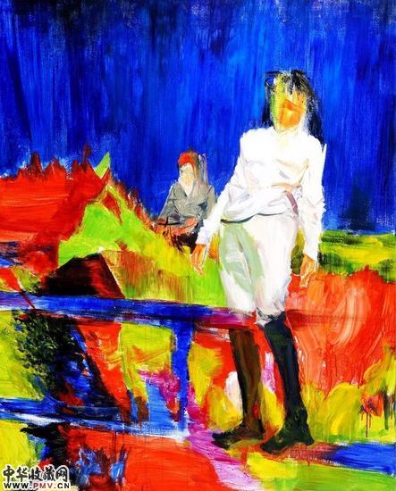 《沉滞》，120x150cm，布面丙烯，2014