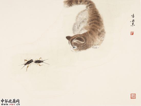 李啸东 秋声早 纸本设色 34×46cm  2014