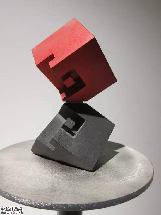 朱尚熹 《数维空间系列》 铝合金与钢材 11×11×11cm 9件 2015