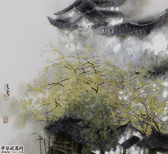 张明 吴门烟雨 40x50cm 2014