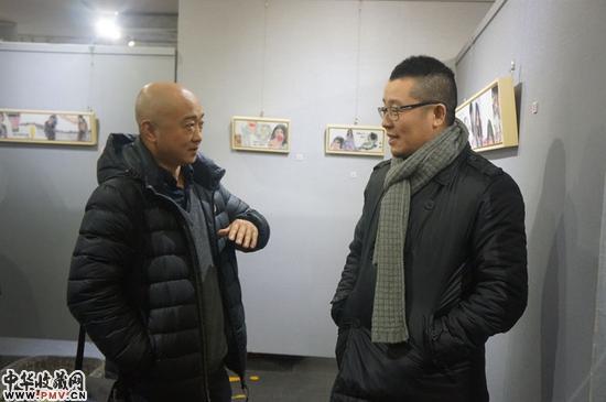 艺术家徐航和藝術家張喜忠現場交流