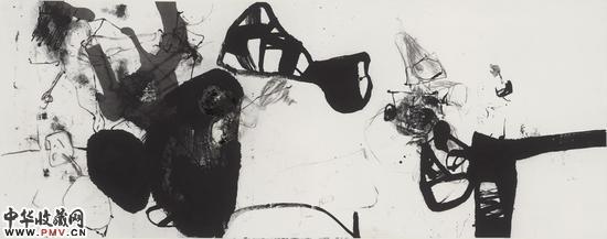 变奏 Rhythm Change 147X368cm 2015水墨  Ink on Paper