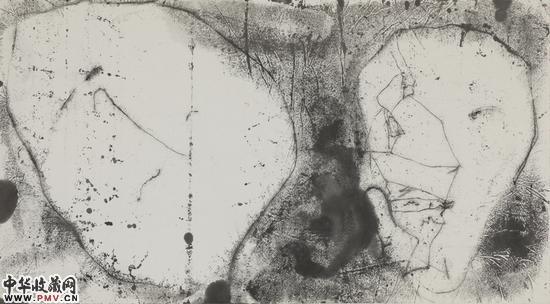 晶 Crystal 55x100cm 2015 水墨 Ink on Paper)