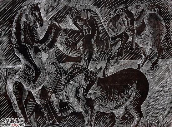 古冰——起家   39.5x53cm  2002（学术主持，启程古冰-1