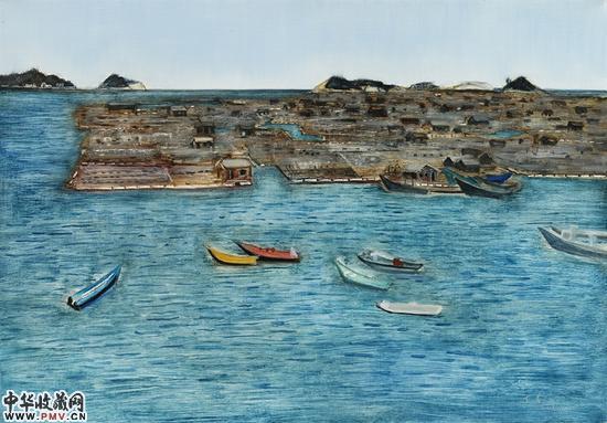 王吉虎——静.海；70cm.100cm;布面油画；2015.11