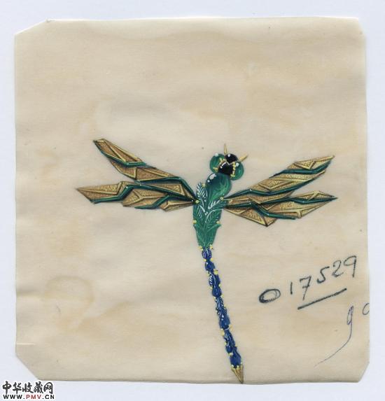 “蜻蜓”胸针设计手绘稿 (2)