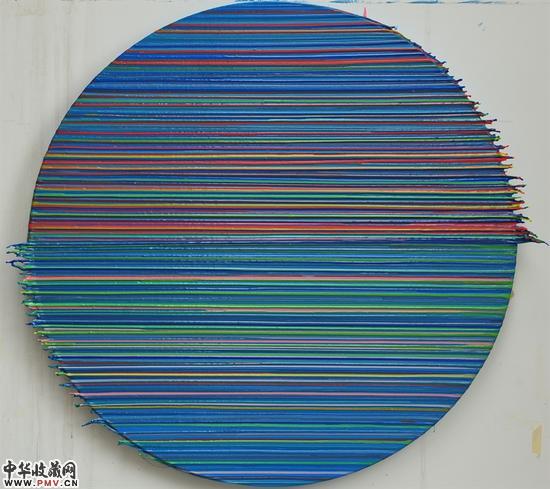 尹茂健《2013.8.30-2013.10.26》直径100cm 综合材料 2013年