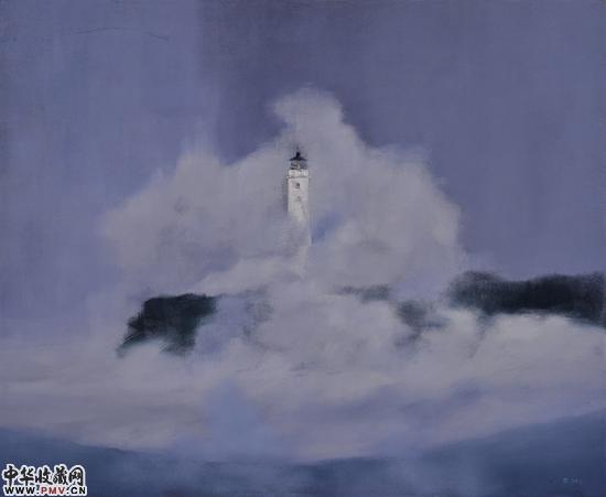 董志栋《等待》 布面油彩 90x110cm 2015