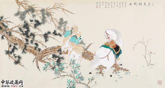 李巍松 应真调骏图 93×185厘米 2014年 李巍松