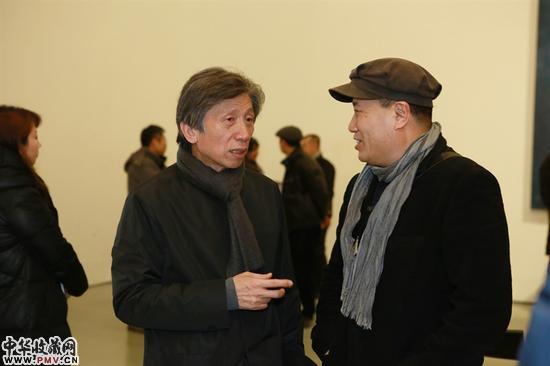 中央美术学院院长范迪安与艺术家刘庆和