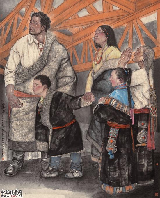 心向远方223x179cm纸本设色2014