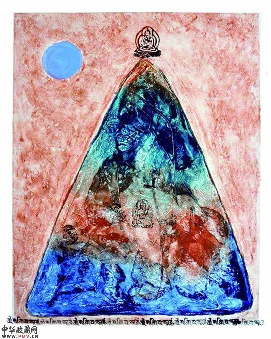 拉吉尼中国个展开幕 画作呈现尼泊尔社会风貌