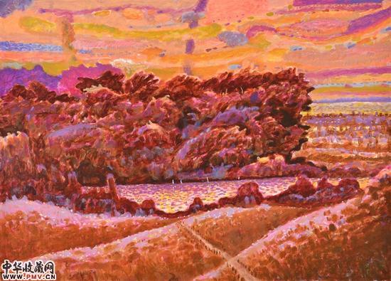 应歧《原野牧歌》110X80.油性丙烯.2015