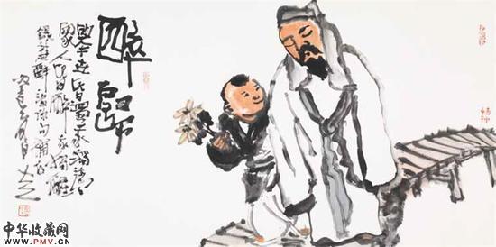 方土    《醉归》         69cm×137cm    2013年