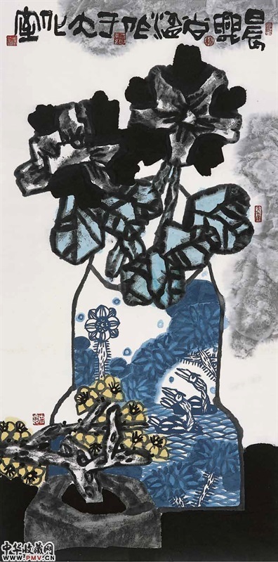 尚涛    《晨兴》         137cm×69cm