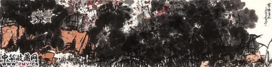 荷塘清幽 2015年  144×581.5cm