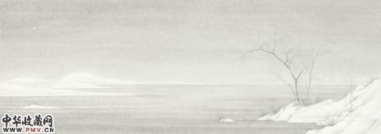 　　程保忠CHENG Baozhong 《他岸》Another Shore  41x116cm  纸本设色Ink and Colour on Paper  2015