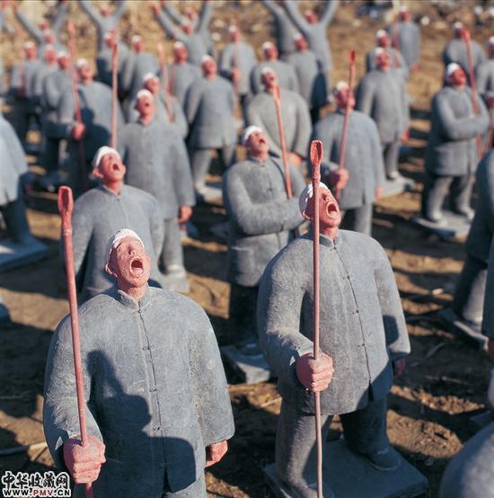 东方红局部 刘若望作品