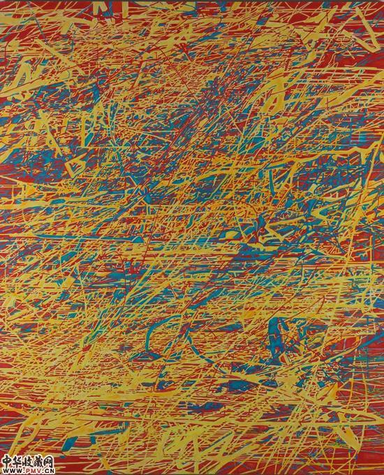 黄与蓝丨布面油画丨180×200cm丨2015