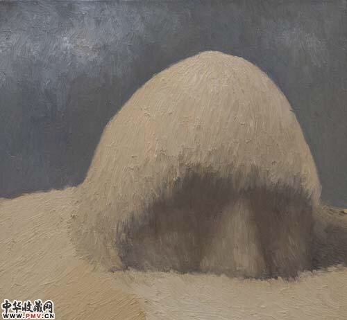 闫冰 我的草垛 布面油画