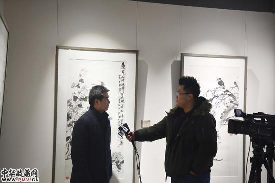 “诗花墨雨-《中国书画》杂志社书画院院聘书画家邀请展?花鸟画展（第一回）” 展览现场