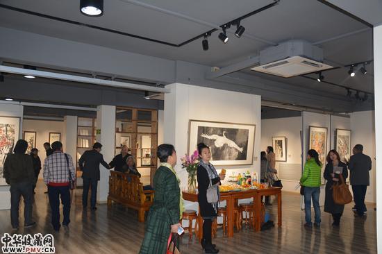 “诗花墨雨-《中国书画》杂志社书画院院聘书画家邀请展?花鸟画展（第一回）” 展览现场