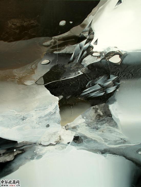 应晶晶 《水墨·水晶·晶》NO.7 布面丙烯  2016年3月 122x92CM