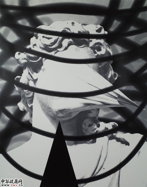 王磊    无法描述的关系－超我    70x55cm    丙烯丝网版    2016