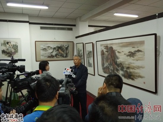 “笔墨传承——方继良、刘西园、陆江迎春书画联展” 展览现场