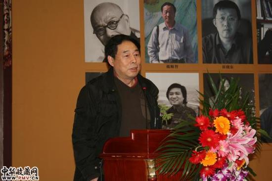 画家苗再新致辞