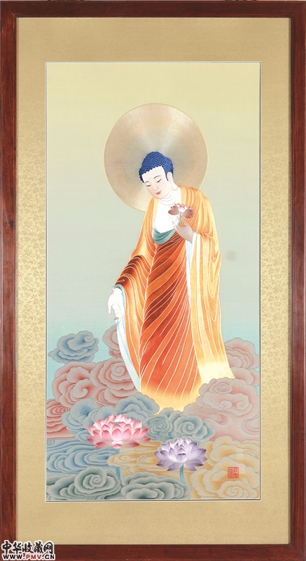 阿弥陀佛 规格：高130cm，宽73cm