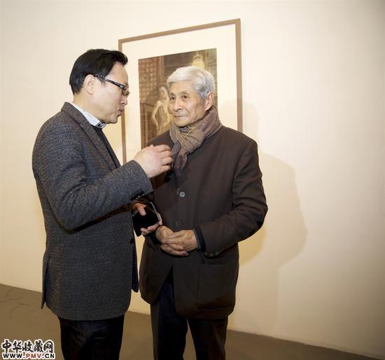 江苏省文化厅巡视员高云与庄弘醒先生交谈