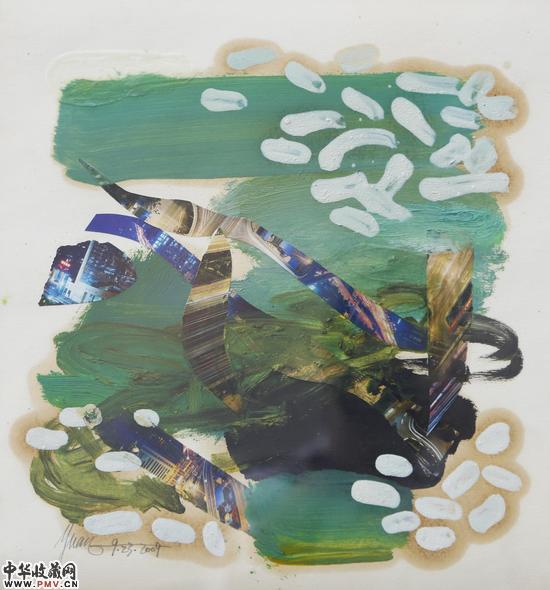 《素描日记1》 纸本混合材料 40x40cm  2009