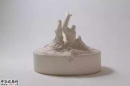 许静宇，盆景，2012，织物和木材，137×130×78cm