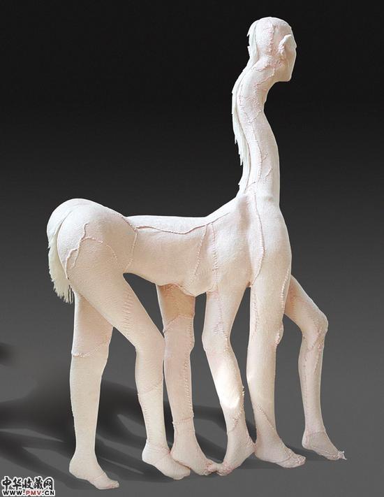 无题，2009，织物和钢和树脂，210×170×90cm