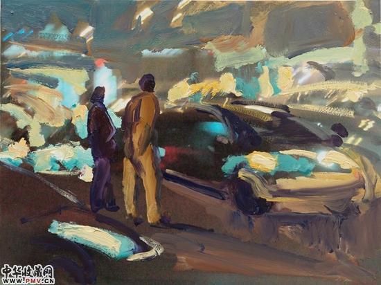 石煜《涂鸦之10》2013年-30x40cm 照片纸油画