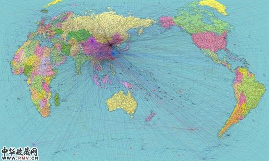 王庆松《世界地图》2012年 C-print 500x833cm