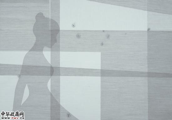 安景先《初夜》纸本设色  96cmx134cm  2016