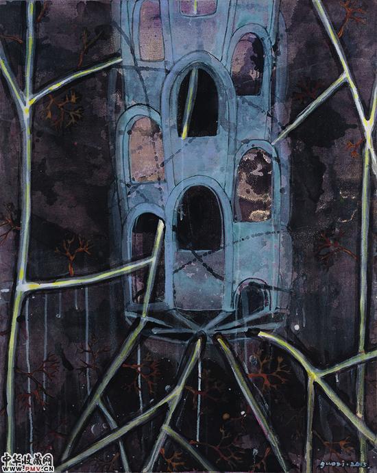 身体里的生长3-100×80cm-布面丙烯--2016