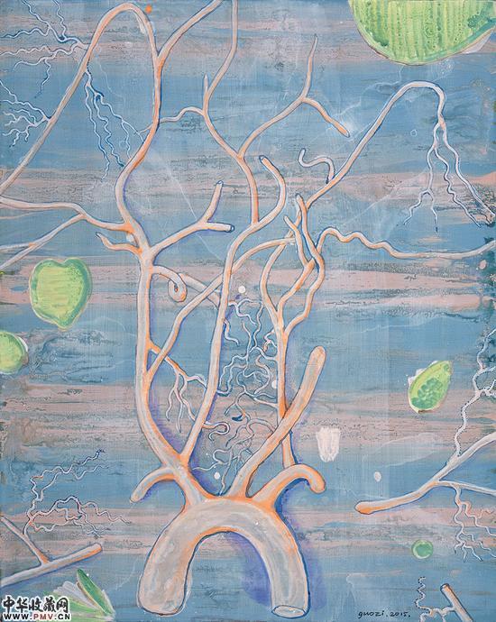 身体里的生长5--100×80cm-布面丙烯--2016